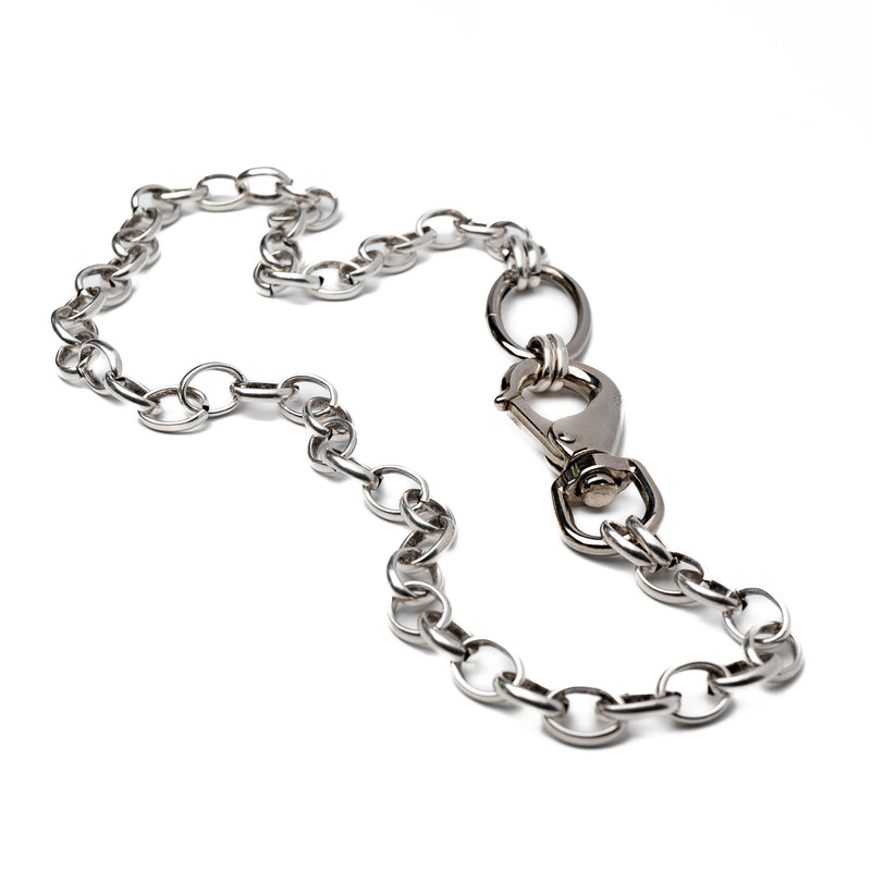 Necklace with large industrial-style lobster and ring clasps (NC-1188)
