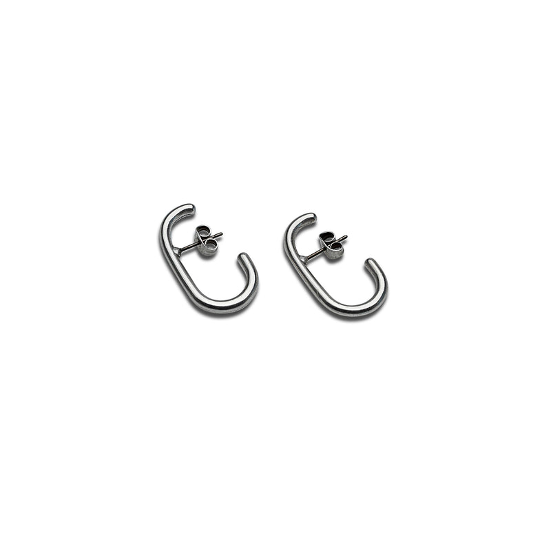 Hammered or smooth minimal earrings (E-4039)