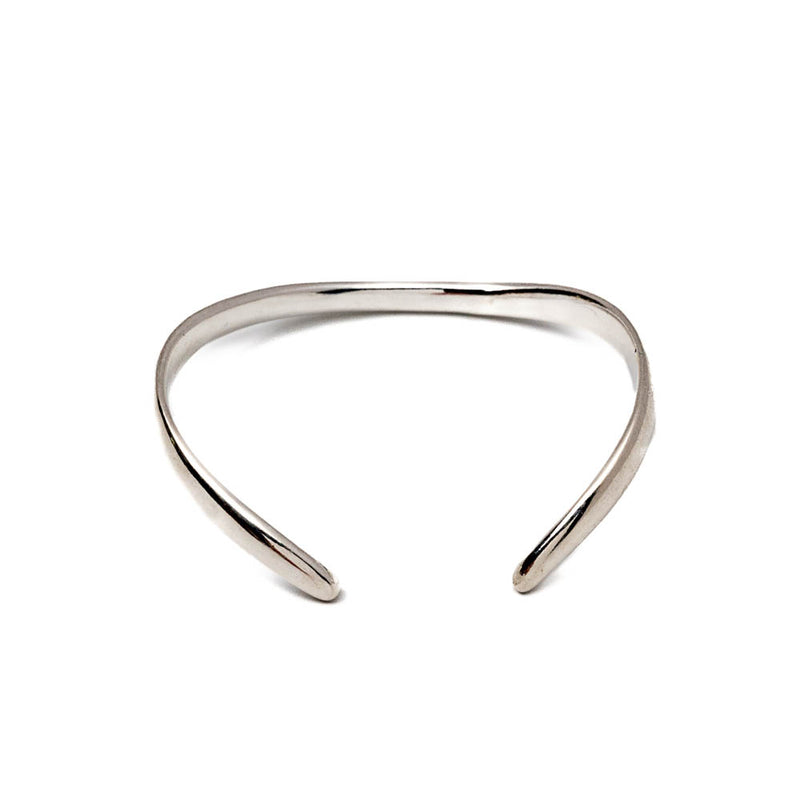 Bangle made of 925 Sterling Silver plated metal (BR-485)