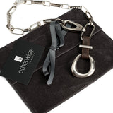 Unique edgy choker with large buckle