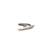 A modern architecturally designed statement ring, An edgy-chic stainless steel ring, Asymmetrical minimalistic art worn on your finger