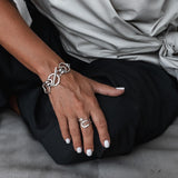 Unode50 style bracelets, Bold and unique chains designed to make a statement, Silver plated boho bracelets, Unique high quality gift!