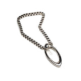Rock style sunglasses holder with box chain and carabiner, Fashionable eyeglasses necklace, Edgy choker, perfect gift