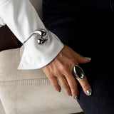 Unique Arm Wrist bracelet, Elegant cuff on sleeve with large drops, Stainless Steel drops bangle, Adjustable, Best Seller Gift