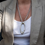Rock style sunglasses holder with box chain and carabiner, Fashionable eyeglasses necklace, Edgy choker, perfect gift
