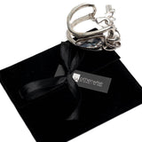 Statement Swarovski crystal necklace and bracelets, standout unique jewelry set with clear Austrian crystals