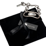 Statement Swarovski crystal necklace and bracelets, standout unique jewelry set with clear Austrian crystals