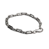 Chunky Stainless steel anchor chain set, Edgy chic necklace and bracelet jewelry