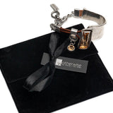 Brown Leather Crystal Bracelet