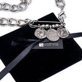 Silver Safety Pin Choker
