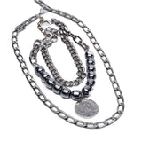 Hematite Choker Chain Set
