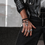 Black Chain Shackle Bracelet