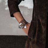 Western Buckle Leather Wrap