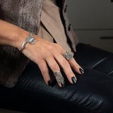 Adjustable coin charm ring