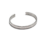 Edgy bracelet set, wrap leather and metal bracelets for every day rock style look, unisex cuffs