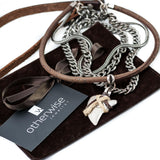 Gunmetal Chain Tooth Necklace