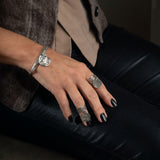 Silver Greek Coin Bangle