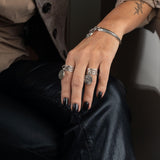 Silver Greek Coin Bangle