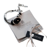 Chunky black resin necklace bracelet and ring, dramatic leather and metal set