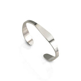 Silver-plated cuff bangle