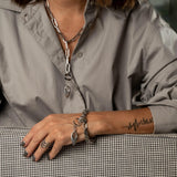 Silver Link Pendant Necklace
