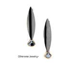 Classy swarovski earrings, elegant stainless steel earrings with austrian crystal