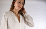 Gold-plated pendant earrings with swarovski stones in colorado topaz color