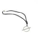 Black Leather Silver Set