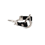 Black Leather Silver Set