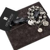 Chunky Silver Wrap Bracelet