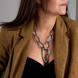 Chain necklace for glasses with heart buckle, sunglasses holder,