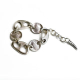 Oversized nautical link bracelet, Chunky anchor marine link cuff