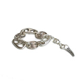 Oversized nautical link bracelet, Chunky anchor marine link cuff