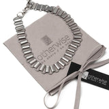 Layered Steel Pendant Necklace