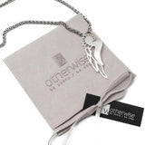 Layered Steel Pendant Necklace