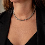 Layered Steel Pendant Necklace