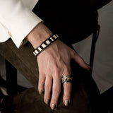 Gunmetal Pony Hair Bangle