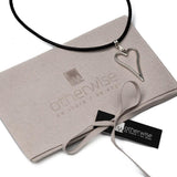 Silver Heart Necklace Set