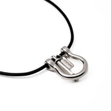 Large shackle necklace bracelet and ring set, uno de 50 style horseshoe jewelry, u bolt jewelry set