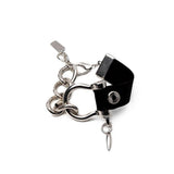 Large shackle necklace bracelet and ring set, uno de 50 style horseshoe jewelry, u bolt jewelry set