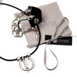 Large shackle necklace bracelet and ring set, uno de 50 style horseshoe jewelry, u bolt jewelry set