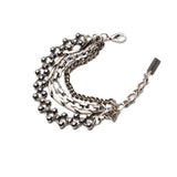 Multi-Strand Stainless Steel Layered Bracelet Stack