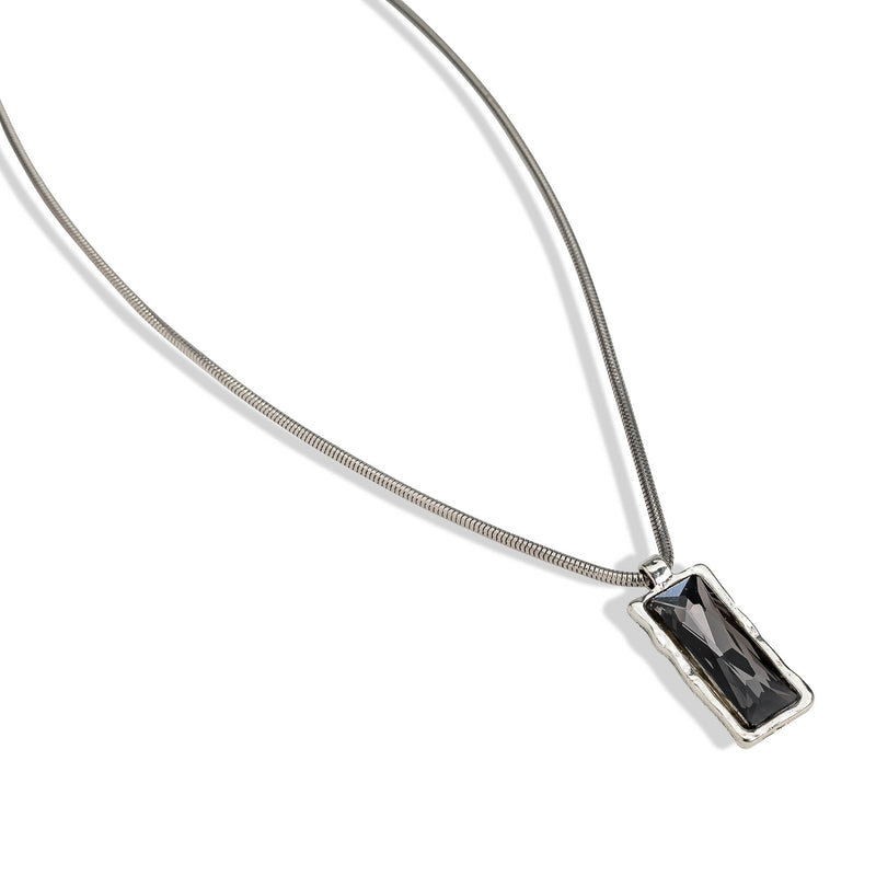 Elegant crystal pendant necklace (NC-1115)
