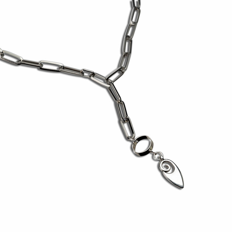 Stainless steel link chain necklace with pendant (NC-1141)