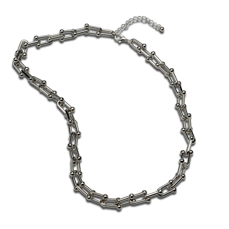 Stainless Steel Horseshoe Link Chain choker (NC-1143)
