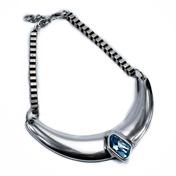 Necklace with blue diamond Swarovski crystal (NC-1078)