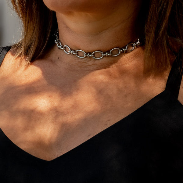 Stainless steel oval link choker