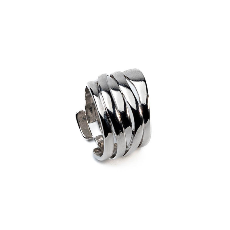 Irregular sterling silver ring (R-2058)