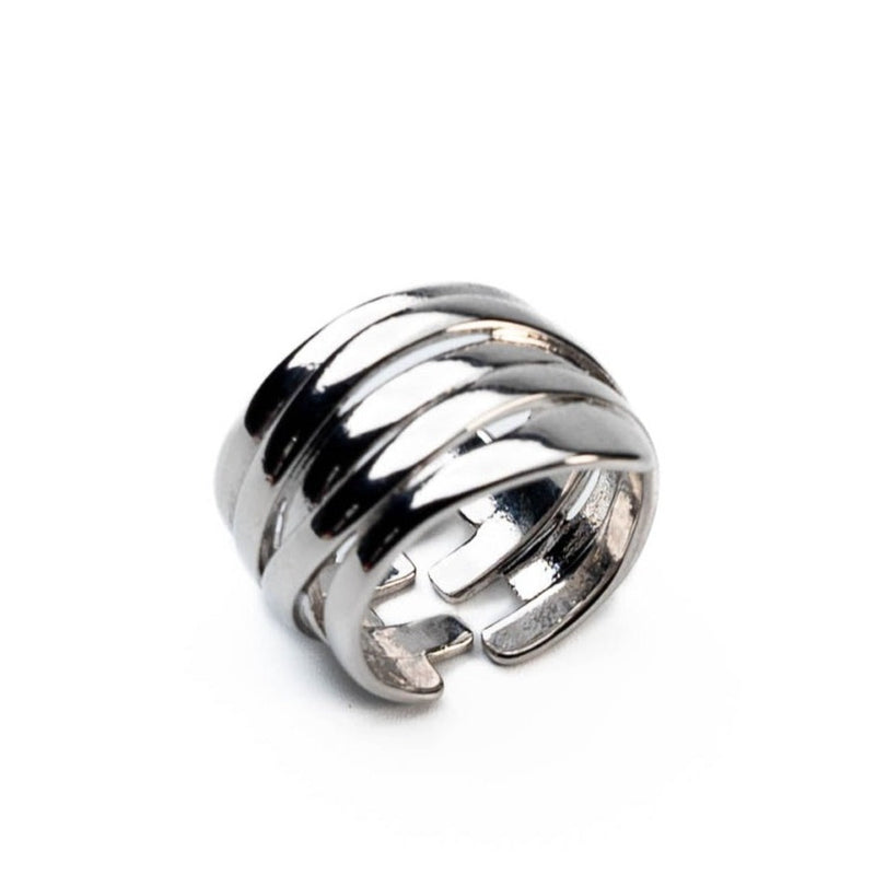 Irregular sterling silver ring (R-2058)