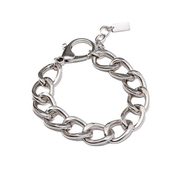 Heavy steel Cuban link chain and lobster clasp anklet (BR-457)